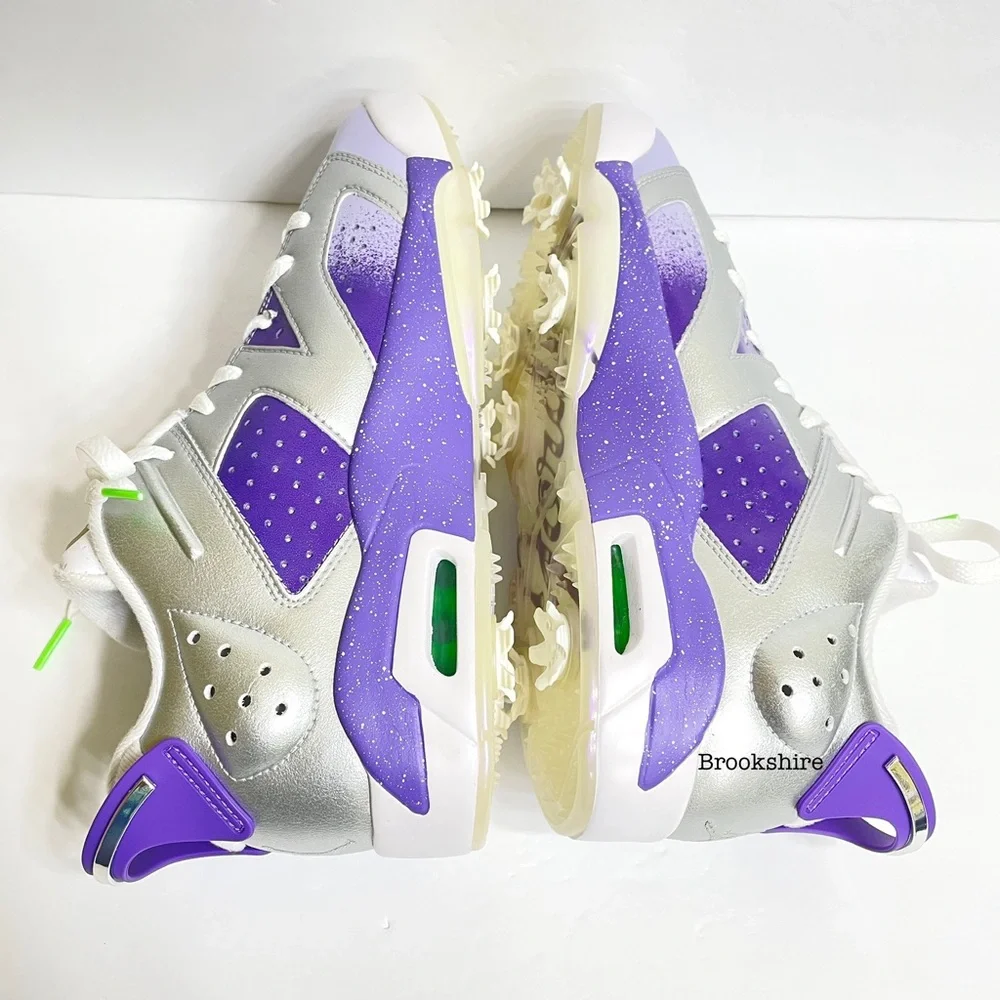 Nike Air Jordan 6 Retro Low Golf NRG U23 Sizes  9.5 & 10 Purple FD0205-055 NWOB
